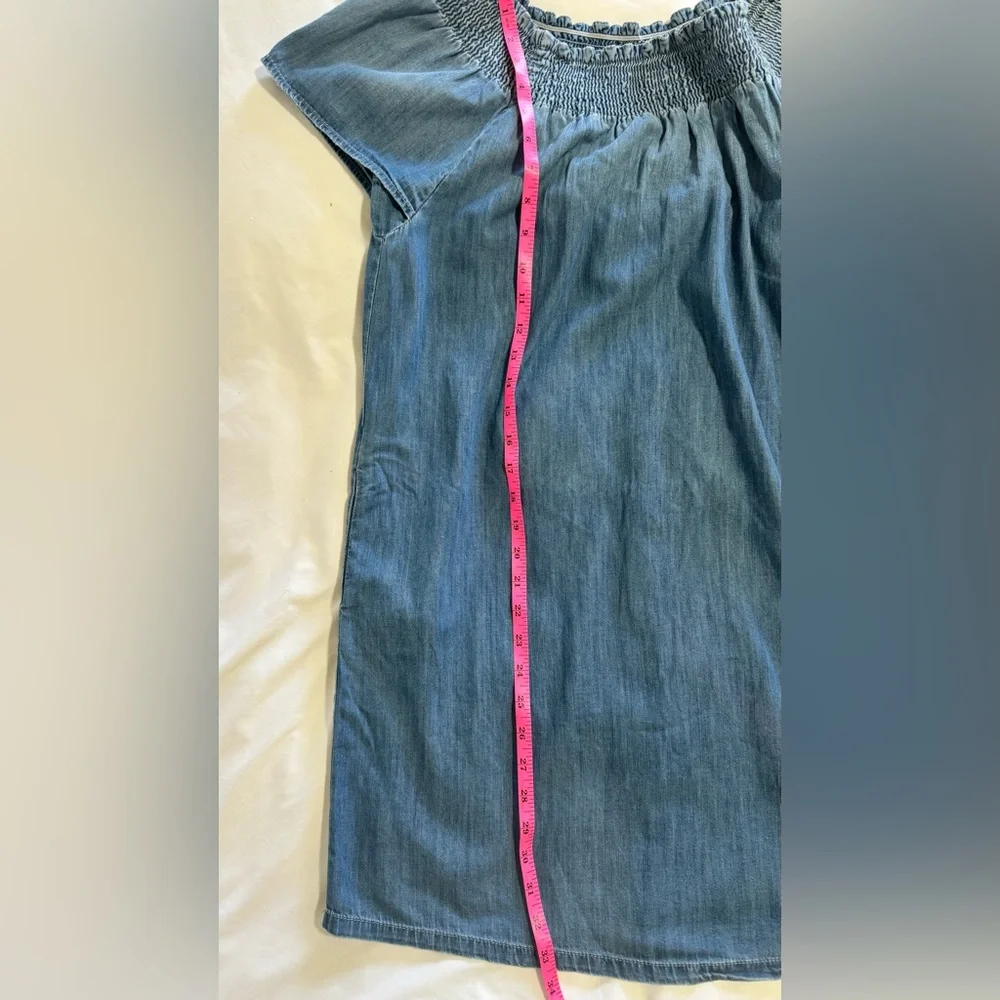 CURRENT ELLIOT••Madeline Cold Shoulder Denim Dress••size 1 (small) - Picture 7 of 7